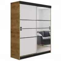 Szafa Retro 138 4L craft / front biały