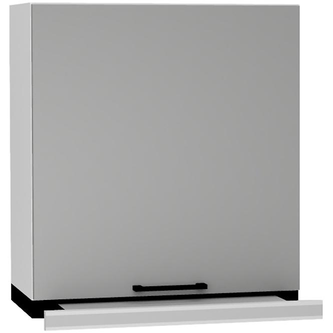 Szafka kuchenna Max W60/68 Slim Pl ze srebrnym okapem Granit