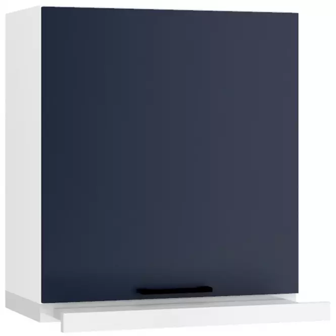Szafka kuchenna Max W60/68 Slim Pl ze srebrnym okapem granat