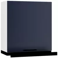 Szafka kuchenna Max W60/68 Slim Pl z czarnym okapem granat