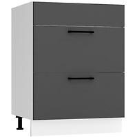 Szafka kuchenna Max D60pc S/2 Zasl szary