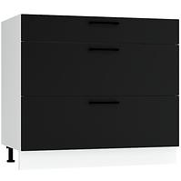 Szafka kuchenna Max D90pc S/3 czarny