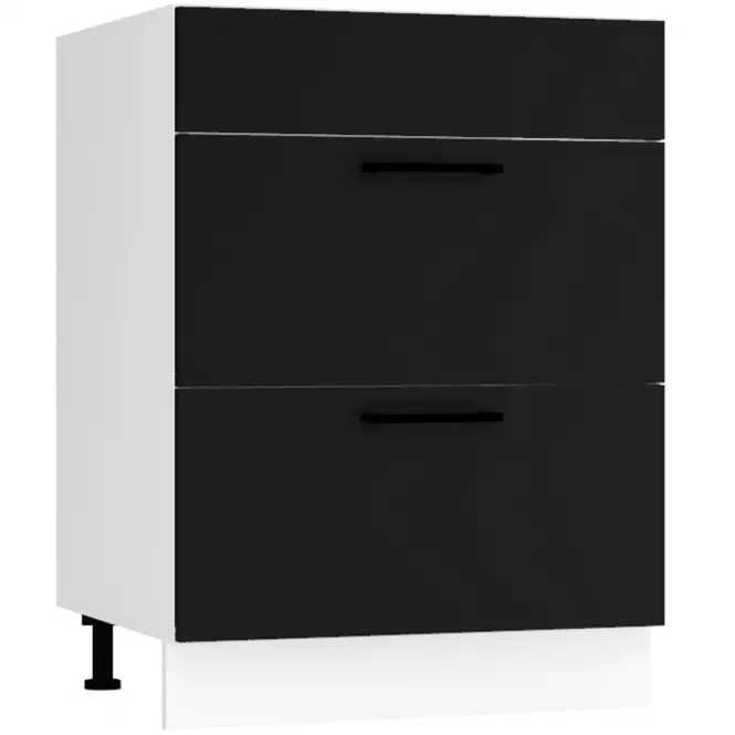 Szafka kuchenna Max D60pc S/2 Zasl czarny