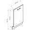 Front zmywarki Max 45pz Granit,2
