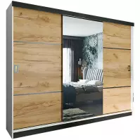 Szafa Retro 200 3L biała/ front craft złoty