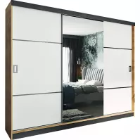 Szafa Retro 200 3L craft/ front biały