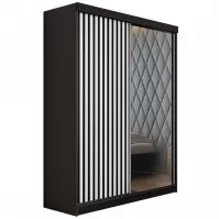 Szafa Malani 138 L grafit/ front biały
