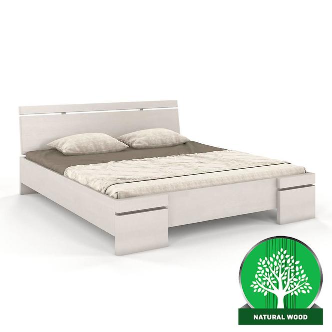Łóżko bukowe Skandica Sparta maxi 160X200 cm. biały