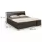Łóżko sosnowe Skandica Sparta maxi+sz 200X200 palisander,2