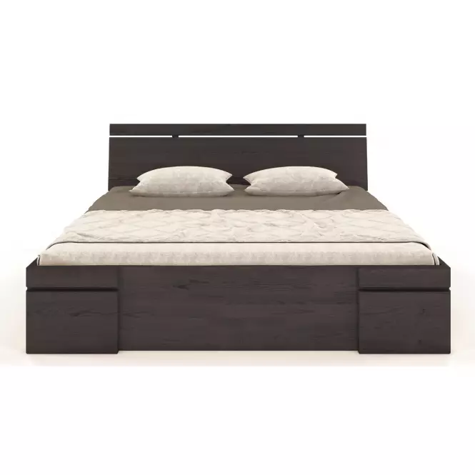 Łóżko sosnowe Skandica Sparta maxi+sz 200X200 palisander,3