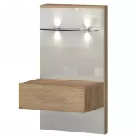 Szafka nocna Gala ns1-r/gl prawa pacific walnut/beig