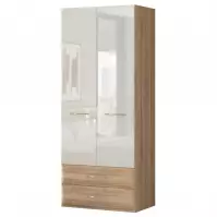 Szafa 2d2s Gala p22/gl lakierowana pacific walnut/beige