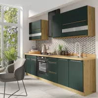 Kuchnia Glamour 260 Zestaw C Plus z blatem green