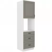 Szafka kuchenna Stilo claygrey/biały 60dps/210 3s 1f