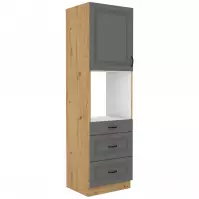 Szafka kuchenna Stilo dustgrey/artisan 60dps/210 3s 1f
