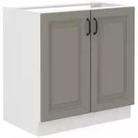 Szafka kuchenna Stilo claygrey/biały 80zl 2f bb