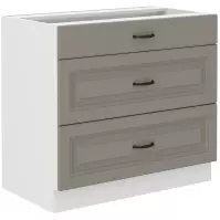 Szafka kuchenna Stilo claygrey/biały 80d 3s bb