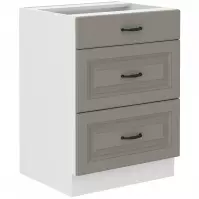 Szafka kuchenna Stilo claygrey/biały 60d 3s bb