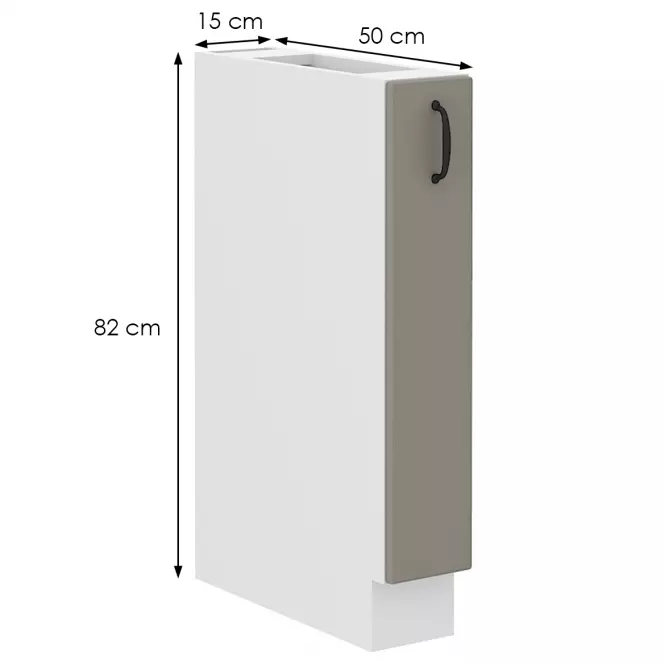 Szafka kuchenna Stilo claygrey/biały 15d cargo bb