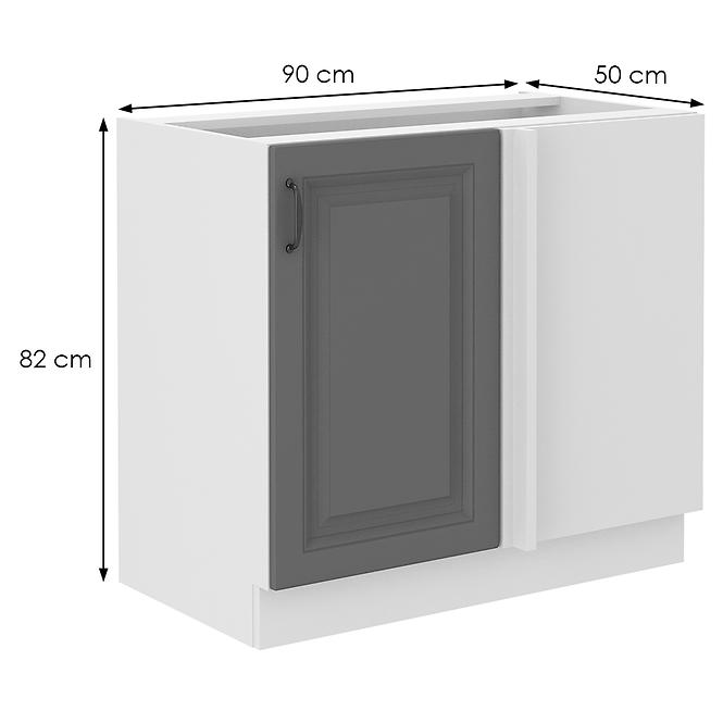 Szafka kuchenna Stilo dustgrey/biały 105 nd 1f bb