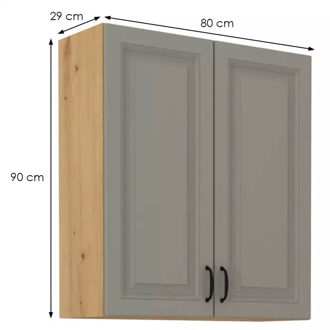 Szafka kuchenna Stilo claygrey/artisan 80g/90 2f