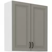 Szafka kuchenna Stilo claygrey/biały 80g/90 2f