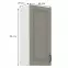 Szafka kuchenna Stilo claygrey/biały 40g/90 1f,2