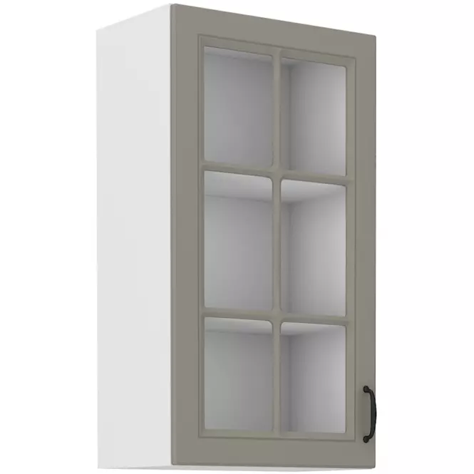 Szafka kuchenna Stilo claygrey/biały 40gs/90 1f