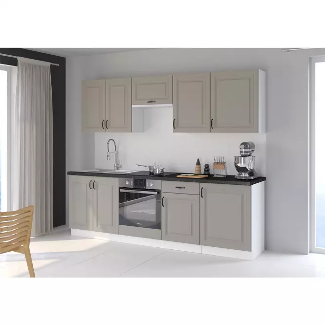 Szafka kuchenna Stilo claygrey/biały 40gs/90 1f,8