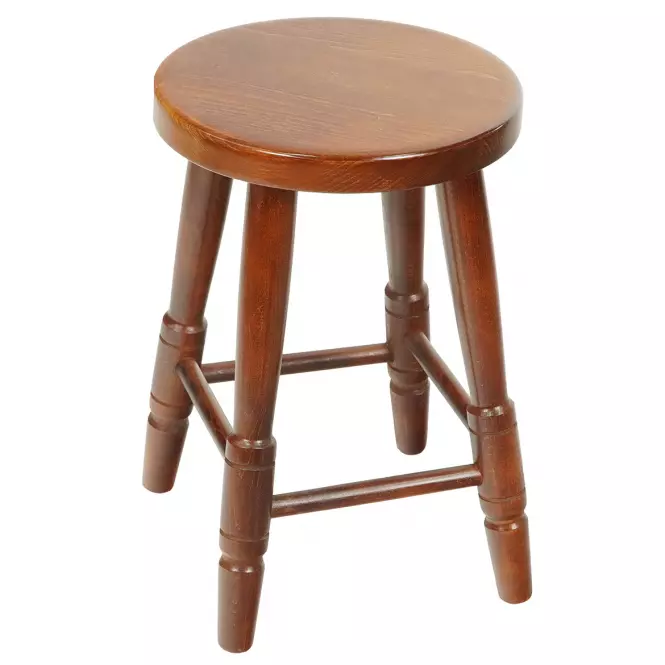 Taboret Okrągły 689 Kasztan