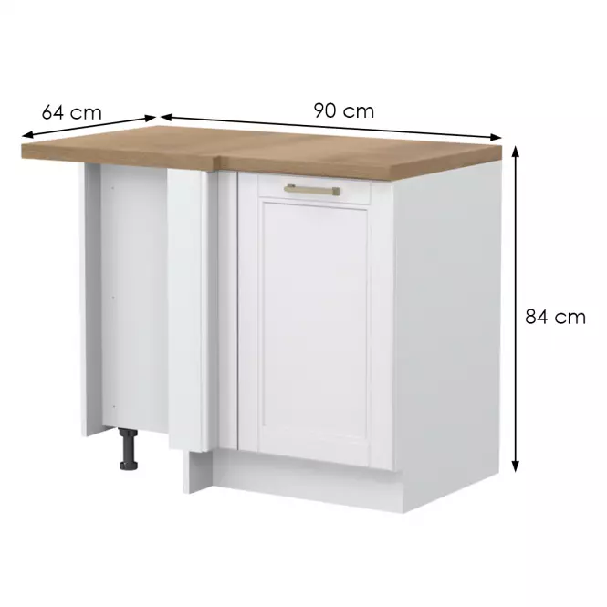 Szafka Kuchenna Tara R-Ug-1k/4 White Mat,2