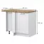 Szafka Kuchenna Tara R-Ug-1k/4 White Mat,2