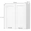 Szafka Kuchenna Tara V9-90-2k/4 White Mat,2