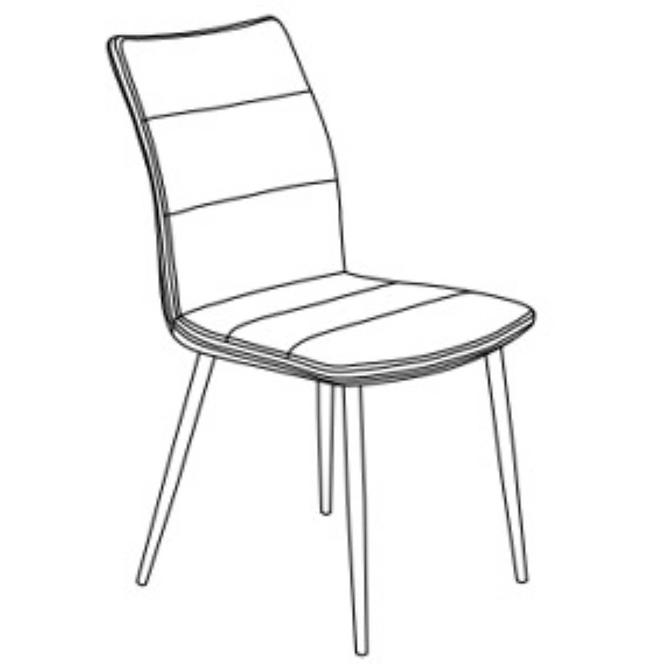 Krzesło Caroline – Yy 19 Grey