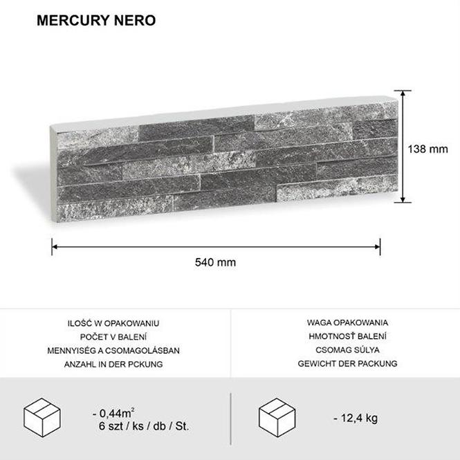 Kamień betonowy Mercury Nero