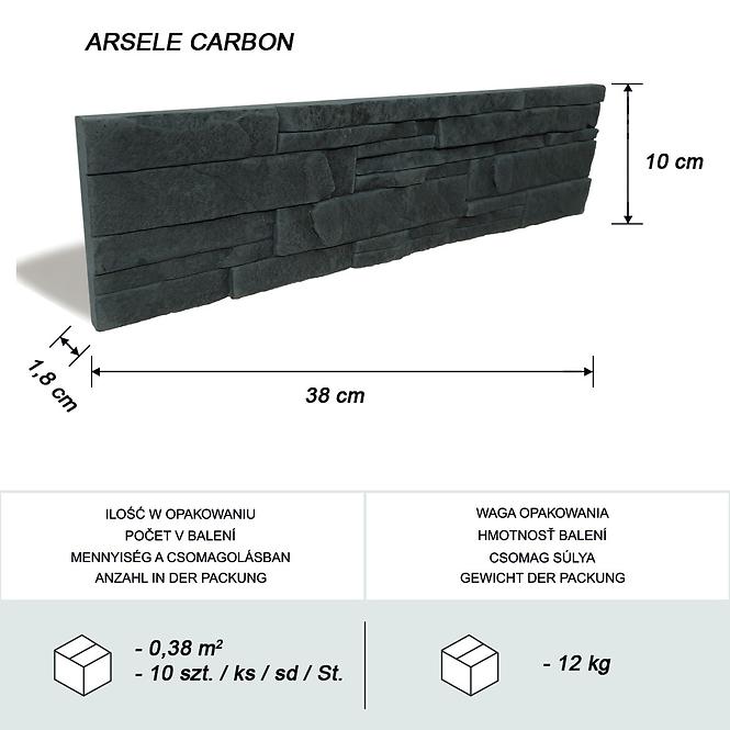 Kamień betonowy Arsele Carbon