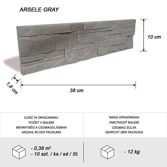 Kamień betonowy Arsele Gray