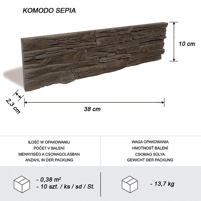 Kamień betonowy Komodo Sepia