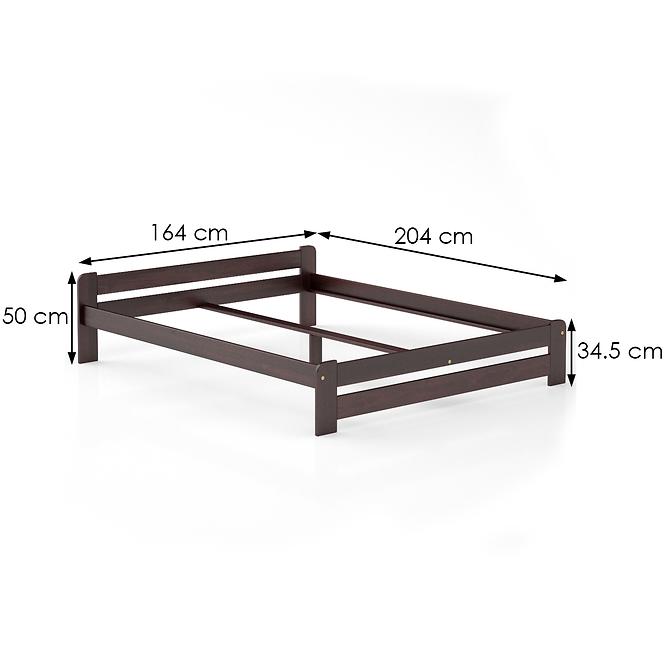 Łóżko sosna LK099–160x200 kol orzech
