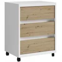 Kontenerek Iga biały/dąb artisan
