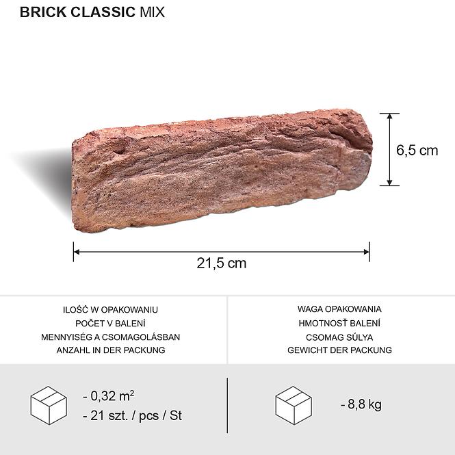 Kamień Betonowy Brick Classic Mix