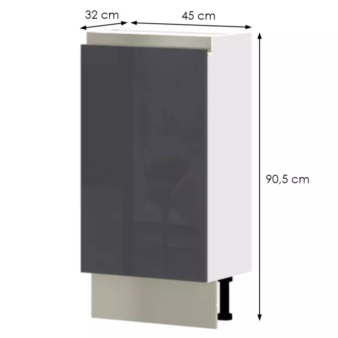 Szafka kuchenna Infinity R3-45-1K/5 Anthracite