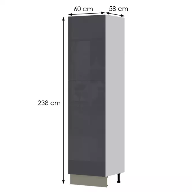 Szafka kuchenna Infinity K23-60-2KF/5 Anthracite