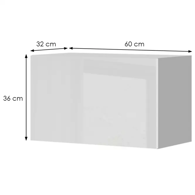 Szafka kuchenna Infinity V3-60-1K/5 Crystal White