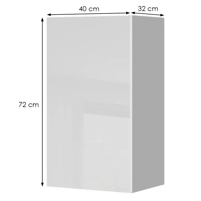 Szafka kuchenna Infinity V7-40-1K/5 Crystal White