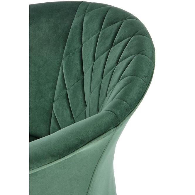 Krzesło K421 Velvet/Metal C. Zielony