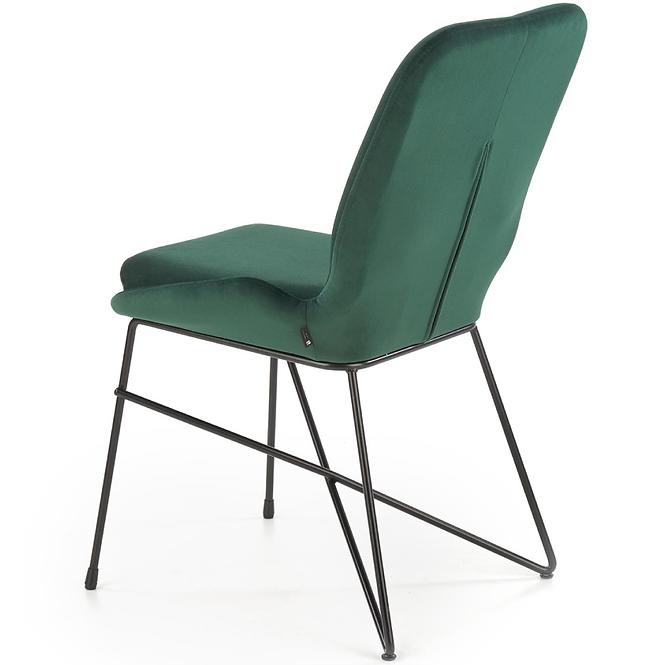 Krzesło  K454 Velvet/Metal C. Zielony