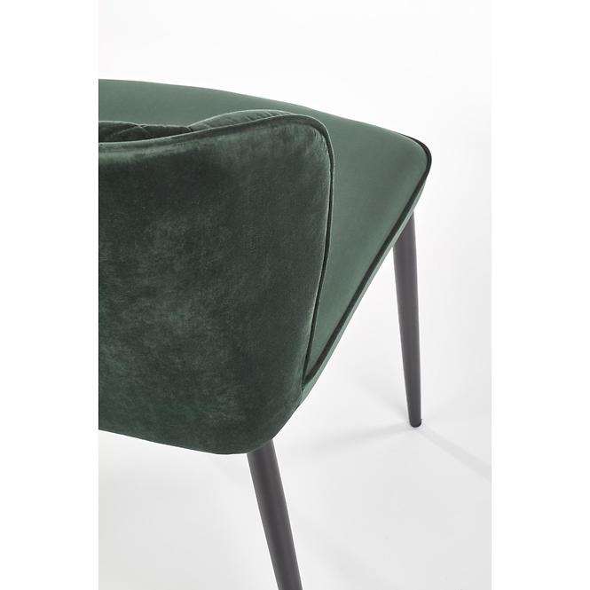 Krzesło  K399 Velvet/Metal C. Zielony