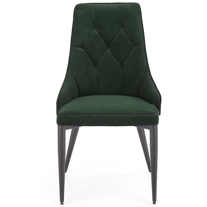 Krzesło  K365 Velvet/Metal C. Zielony