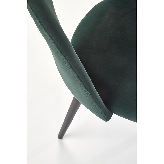 Krzesło  K384 Velvet/Metal C. Zielony
